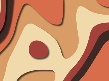 kağıt ile 3D arka plan şekilleri kesim. Soyut kağıt kitap kapağı için şablon arka plan bölmek. Kağıt arka plan kes. Soyut gerçekçi kağıt dekorasyon tasarımı için