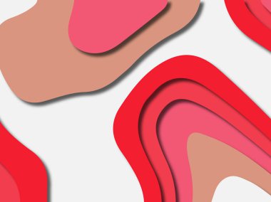 kağıt ile 3D arka plan şekilleri kesim. Soyut kağıt kitap kapağı için şablon arka plan bölmek. Kağıt arka plan kes. Soyut gerçekçi kağıt dekorasyon tasarımı için