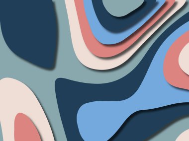 kağıt ile 3D arka plan şekilleri kesim. Soyut kağıt kitap kapağı için şablon arka plan bölmek. Kağıt arka plan kes. Soyut gerçekçi kağıt dekorasyon tasarımı için