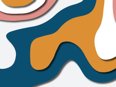 kağıt ile 3D arka plan şekilleri kesim. Soyut kağıt kitap kapağı için şablon arka plan bölmek. Kağıt arka plan kes. Soyut gerçekçi kağıt dekorasyon tasarımı için