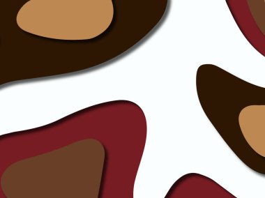 kağıt ile 3D arka plan şekilleri kesim. Soyut kağıt kitap kapağı için şablon arka plan bölmek. Kağıt arka plan kes. Soyut gerçekçi kağıt dekorasyon tasarımı için