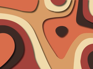 kağıt ile 3D arka plan şekilleri kesim. Soyut kağıt kitap kapağı için şablon arka plan bölmek. Kağıt arka plan kes. Soyut gerçekçi kağıt dekorasyon tasarımı için