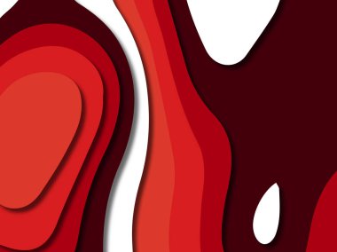 kağıt ile 3D arka plan şekilleri kesim. Soyut kağıt kitap kapağı için şablon arka plan bölmek. Kağıt arka plan kes. Soyut gerçekçi kağıt dekorasyon tasarımı için