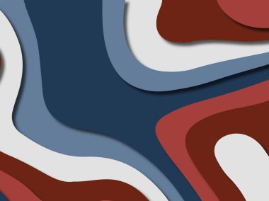 kağıt ile 3D arka plan şekilleri kesim. Soyut kağıt kitap kapağı için şablon arka plan bölmek. Kağıt arka plan kes. Soyut gerçekçi kağıt dekorasyon tasarımı için