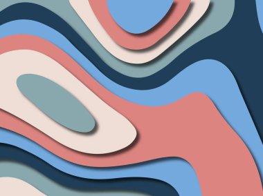 kağıt ile 3D arka plan şekilleri kesim. Soyut kağıt kitap kapağı için şablon arka plan bölmek. Kağıt arka plan kes. Soyut gerçekçi kağıt dekorasyon tasarımı için