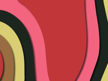 kağıt ile 3D arka plan şekilleri kesim. Soyut kağıt kitap kapağı için şablon arka plan bölmek. Kağıt arka plan kes. Soyut gerçekçi kağıt dekorasyon tasarımı için