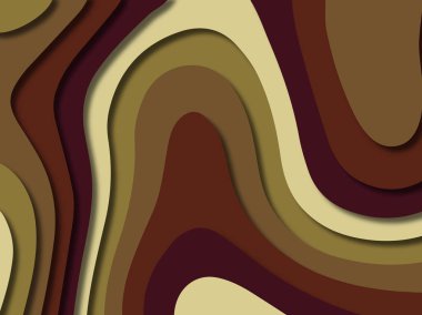 kağıt ile 3D arka plan şekilleri kesim. Soyut kağıt kitap kapağı için şablon arka plan bölmek. Kağıt arka plan kes. Soyut gerçekçi kağıt dekorasyon tasarımı için