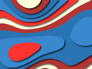 kağıt ile 3D arka plan şekilleri kesim. Soyut kağıt kitap kapağı için şablon arka plan bölmek. Kağıt arka plan kes. Soyut gerçekçi kağıt dekorasyon tasarımı için