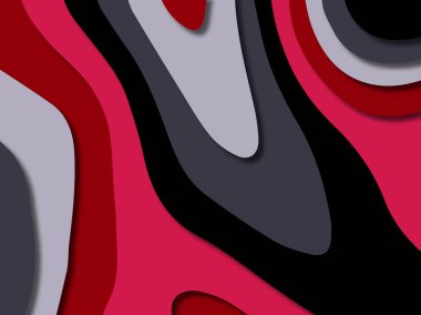 kağıt ile 3D arka plan şekilleri kesim. Soyut kağıt kitap kapağı için şablon arka plan bölmek. Kağıt arka plan kes. Soyut gerçekçi kağıt dekorasyon tasarımı için