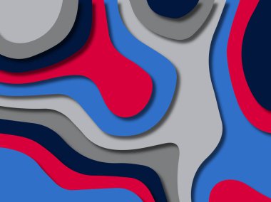 kağıt ile 3D arka plan şekilleri kesim. Soyut kağıt kitap kapağı için şablon arka plan bölmek. Kağıt arka plan kes. Soyut gerçekçi kağıt dekorasyon tasarımı için