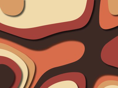 kağıt ile 3D arka plan şekilleri kesim. Soyut kağıt kitap kapağı için şablon arka plan bölmek. Kağıt arka plan kes. Soyut gerçekçi kağıt dekorasyon tasarımı için