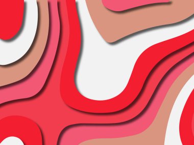 kağıt ile 3D arka plan şekilleri kesim. Soyut kağıt kitap kapağı için şablon arka plan bölmek. Kağıt arka plan kes. Soyut gerçekçi kağıt dekorasyon tasarımı için