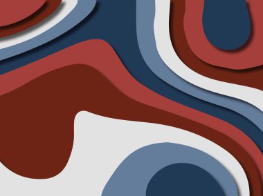 kağıt ile 3D arka plan şekilleri kesim. Soyut kağıt kitap kapağı için şablon arka plan bölmek. Kağıt arka plan kes. Soyut gerçekçi kağıt dekorasyon tasarımı için