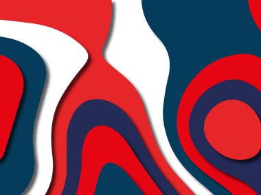 kağıt ile 3D arka plan şekilleri kesim. Soyut kağıt kitap kapağı için şablon arka plan bölmek. Kağıt arka plan kes. Soyut gerçekçi kağıt dekorasyon tasarımı için