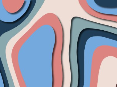 kağıt ile 3D arka plan şekilleri kesim. Soyut kağıt kitap kapağı için şablon arka plan bölmek. Kağıt arka plan kes. Soyut gerçekçi kağıt dekorasyon tasarımı için