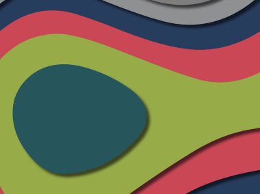 kağıt ile 3D arka plan şekilleri kesim. Soyut kağıt kitap kapağı için şablon arka plan bölmek. Kağıt arka plan kes. Soyut gerçekçi kağıt dekorasyon tasarımı için