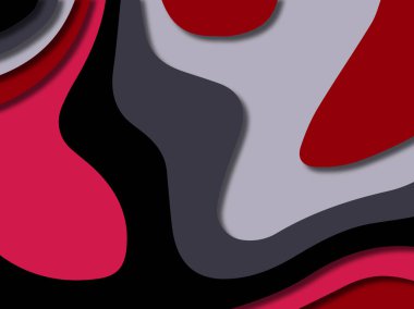 kağıt ile 3D arka plan şekilleri kesim. Soyut kağıt kitap kapağı için şablon arka plan bölmek. Kağıt arka plan kes. Soyut gerçekçi kağıt dekorasyon tasarımı için