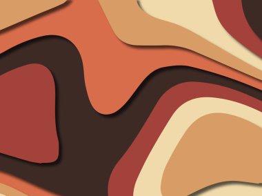 kağıt ile 3D arka plan şekilleri kesim. Soyut kağıt kitap kapağı için şablon arka plan bölmek. Kağıt arka plan kes. Soyut gerçekçi kağıt dekorasyon tasarımı için