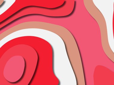 kağıt ile 3D arka plan şekilleri kesim. Soyut kağıt kitap kapağı için şablon arka plan bölmek. Kağıt arka plan kes. Soyut gerçekçi kağıt dekorasyon tasarımı için