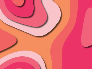 kağıt ile 3D arka plan şekilleri kesim. Soyut kağıt kitap kapağı için şablon arka plan bölmek. Kağıt arka plan kes. Soyut gerçekçi kağıt dekorasyon tasarımı için