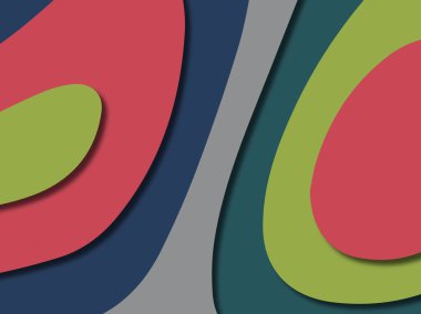 kağıt ile 3D arka plan şekilleri kesim. Soyut kağıt kitap kapağı için şablon arka plan bölmek. Kağıt arka plan kes. Soyut gerçekçi kağıt dekorasyon tasarımı için