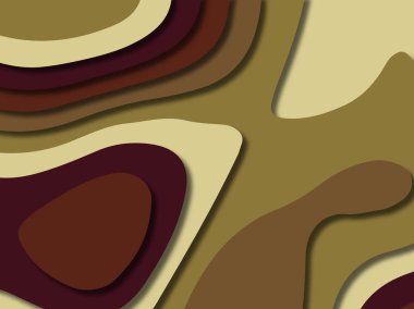 kağıt ile 3D arka plan şekilleri kesim. Soyut kağıt kitap kapağı için şablon arka plan bölmek. Kağıt arka plan kes. Soyut gerçekçi kağıt dekorasyon tasarımı için