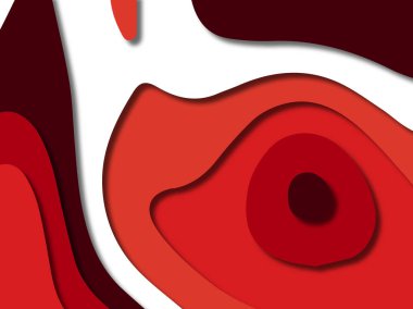 kağıt ile 3D arka plan şekilleri kesim. Soyut kağıt kitap kapağı için şablon arka plan bölmek. Kağıt arka plan kes. Soyut gerçekçi kağıt dekorasyon tasarımı için