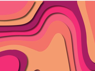 kağıt ile 3D arka plan şekilleri kesim. Soyut kağıt kitap kapağı için şablon arka plan bölmek. Kağıt arka plan kes. Soyut gerçekçi kağıt dekorasyon tasarımı için