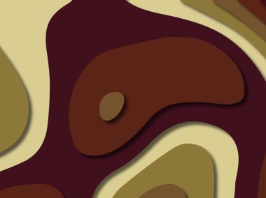 kağıt ile 3D arka plan şekilleri kesim. Soyut kağıt kitap kapağı için şablon arka plan bölmek. Kağıt arka plan kes. Soyut gerçekçi kağıt dekorasyon tasarımı için