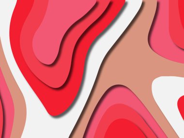 kağıt ile 3D arka plan şekilleri kesim. Soyut kağıt kitap kapağı için şablon arka plan bölmek. Kağıt arka plan kes. Soyut gerçekçi kağıt dekorasyon tasarımı için