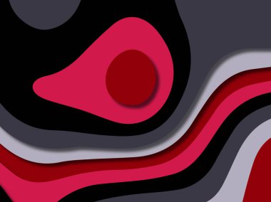 kağıt ile 3D arka plan şekilleri kesim. Soyut kağıt kitap kapağı için şablon arka plan bölmek. Kağıt arka plan kes. Soyut gerçekçi kağıt dekorasyon tasarımı için