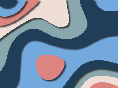 kağıt ile 3D arka plan şekilleri kesim. Soyut kağıt kitap kapağı için şablon arka plan bölmek. Kağıt arka plan kes. Soyut gerçekçi kağıt dekorasyon tasarımı için