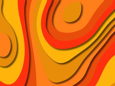 kağıt ile 3D arka plan şekilleri kesim. Soyut kağıt kitap kapağı için şablon arka plan bölmek. Kağıt arka plan kes. Soyut gerçekçi kağıt dekorasyon tasarımı için