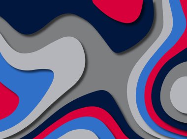 kağıt ile 3D arka plan şekilleri kesim. Soyut kağıt kitap kapağı için şablon arka plan bölmek. Kağıt arka plan kes. Soyut gerçekçi kağıt dekorasyon tasarımı için