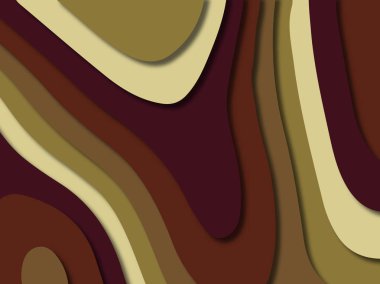 kağıt ile 3D arka plan şekilleri kesim. Soyut kağıt kitap kapağı için şablon arka plan bölmek. Kağıt arka plan kes. Soyut gerçekçi kağıt dekorasyon tasarımı için