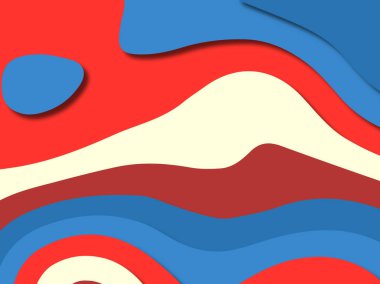 kağıt ile 3D arka plan şekilleri kesim. Soyut kağıt kitap kapağı için şablon arka plan bölmek. Kağıt arka plan kes. Soyut gerçekçi kağıt dekorasyon tasarımı için