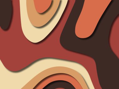 kağıt ile 3D arka plan şekilleri kesim. Soyut kağıt kitap kapağı için şablon arka plan bölmek. Kağıt arka plan kes. Soyut gerçekçi kağıt dekorasyon tasarımı için