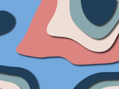 kağıt ile 3D arka plan şekilleri kesim. Soyut kağıt kitap kapağı için şablon arka plan bölmek. Kağıt arka plan kes. Soyut gerçekçi kağıt dekorasyon tasarımı için