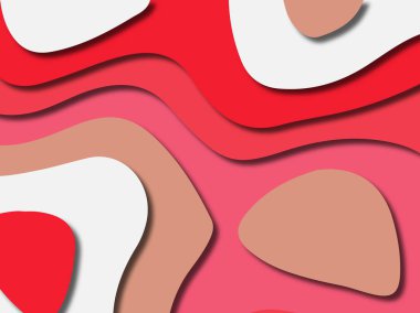 kağıt ile 3D arka plan şekilleri kesim. Soyut kağıt kitap kapağı için şablon arka plan bölmek. Kağıt arka plan kes. Soyut gerçekçi kağıt dekorasyon tasarımı için