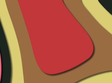 kağıt ile 3D arka plan şekilleri kesim. Soyut kağıt kitap kapağı için şablon arka plan bölmek. Kağıt arka plan kes. Soyut gerçekçi kağıt dekorasyon tasarımı için