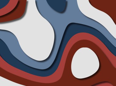 kağıt ile 3D arka plan şekilleri kesim. Soyut kağıt kitap kapağı için şablon arka plan bölmek. Kağıt arka plan kes. Soyut gerçekçi kağıt dekorasyon tasarımı için