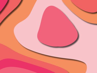 kağıt ile 3D arka plan şekilleri kesim. Soyut kağıt kitap kapağı için şablon arka plan bölmek. Kağıt arka plan kes. Soyut gerçekçi kağıt dekorasyon tasarımı için