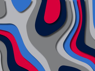 kağıt ile 3D arka plan şekilleri kesim. Soyut kağıt kitap kapağı için şablon arka plan bölmek. Kağıt arka plan kes. Soyut gerçekçi kağıt dekorasyon tasarımı için