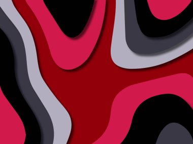 kağıt ile 3D arka plan şekilleri kesim. Soyut kağıt kitap kapağı için şablon arka plan bölmek. Kağıt arka plan kes. Soyut gerçekçi kağıt dekorasyon tasarımı için