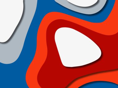 kağıt ile 3D arka plan şekilleri kesim. Soyut kağıt kitap kapağı için şablon arka plan bölmek. Kağıt arka plan kes. Soyut gerçekçi kağıt dekorasyon tasarımı için