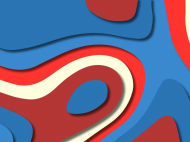 kağıt ile 3D arka plan şekilleri kesim. Soyut kağıt kitap kapağı için şablon arka plan bölmek. Kağıt arka plan kes. Soyut gerçekçi kağıt dekorasyon tasarımı için