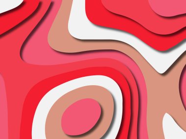 kağıt ile 3D arka plan şekilleri kesim. Soyut kağıt kitap kapağı için şablon arka plan bölmek. Kağıt arka plan kes. Soyut gerçekçi kağıt dekorasyon tasarımı için