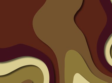 kağıt ile 3D arka plan şekilleri kesim. Soyut kağıt kitap kapağı için şablon arka plan bölmek. Kağıt arka plan kes. Soyut gerçekçi kağıt dekorasyon tasarımı için