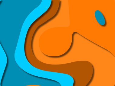 kağıt ile 3D arka plan şekilleri kesim. Soyut kağıt kitap kapağı için şablon arka plan bölmek. Kağıt arka plan kes. Soyut gerçekçi kağıt dekorasyon tasarımı için