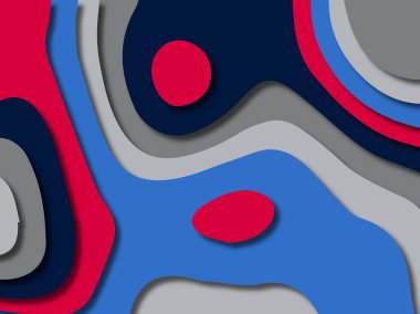 kağıt ile 3D arka plan şekilleri kesim. Soyut kağıt kitap kapağı için şablon arka plan bölmek. Kağıt arka plan kes. Soyut gerçekçi kağıt dekorasyon tasarımı için